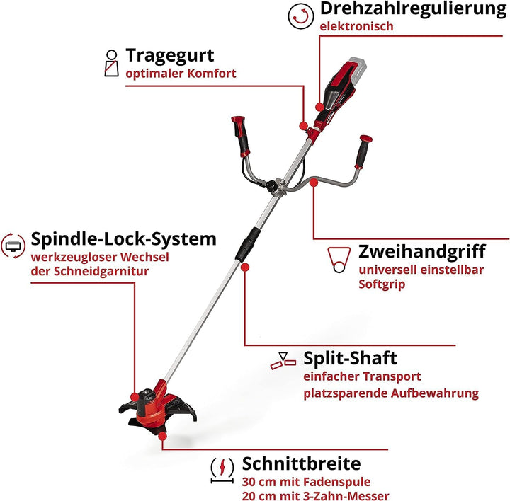 Einhell Akku-Sense AGILLO 18/200 Power X-Change (Lithium Ionen, 18V, 7.500 Umdrehungen/Min., Faden m