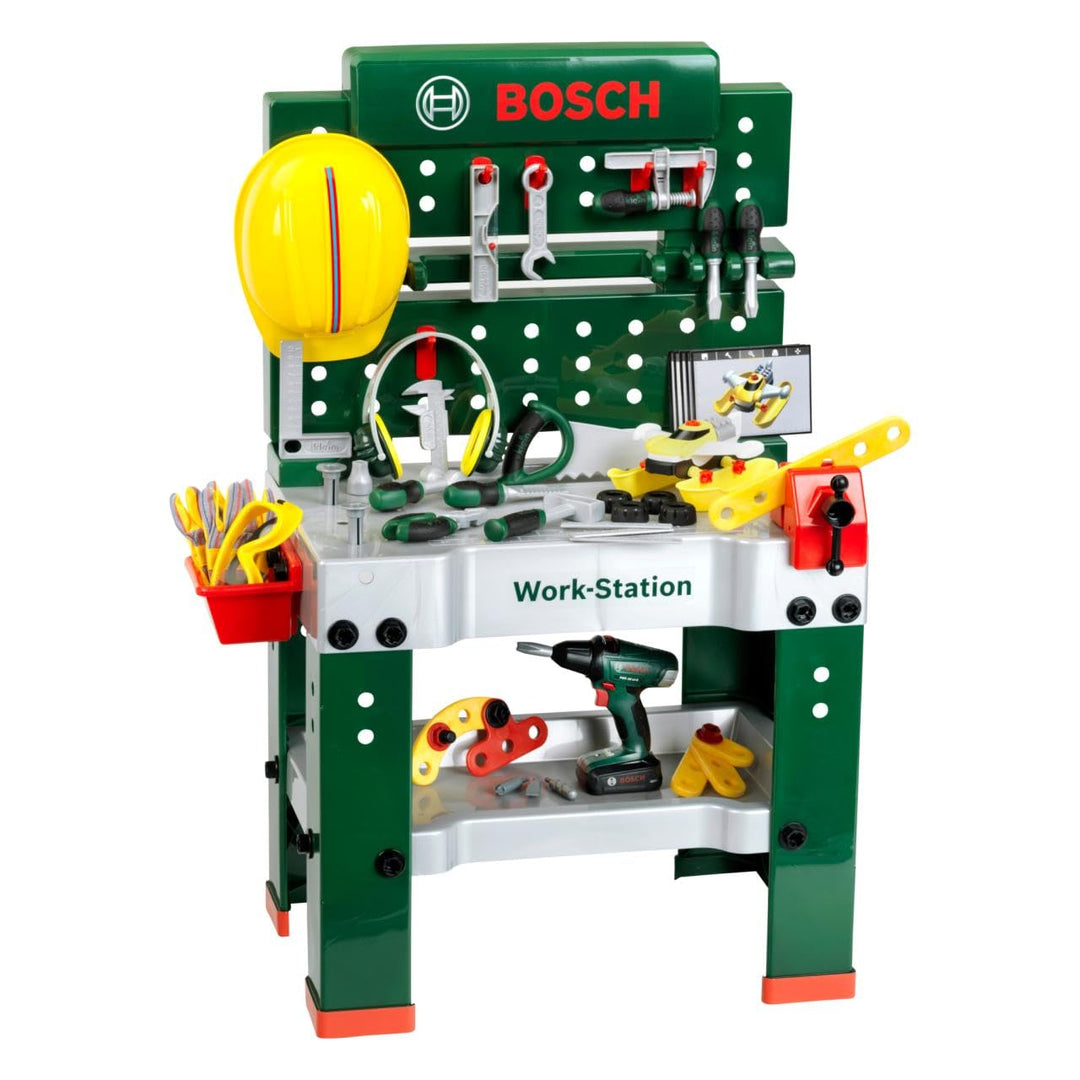 Klein 8469 Bosch - Work-Station mit Schraubfahrzeug und Heimwerkerzubehör