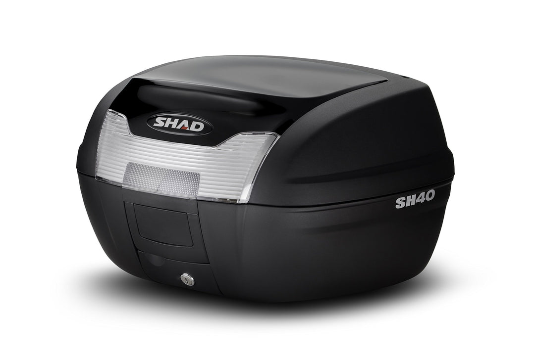 SHAD D1B40E21 Topcase-Zubehör, Schwarz, m Black Metal, Black Metal