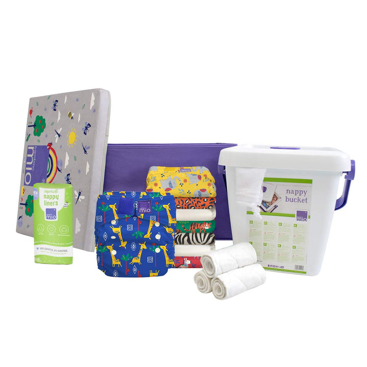 Bambino Mio, miosolo Stoffwindel Starter Set, Safari Party, Safari Party