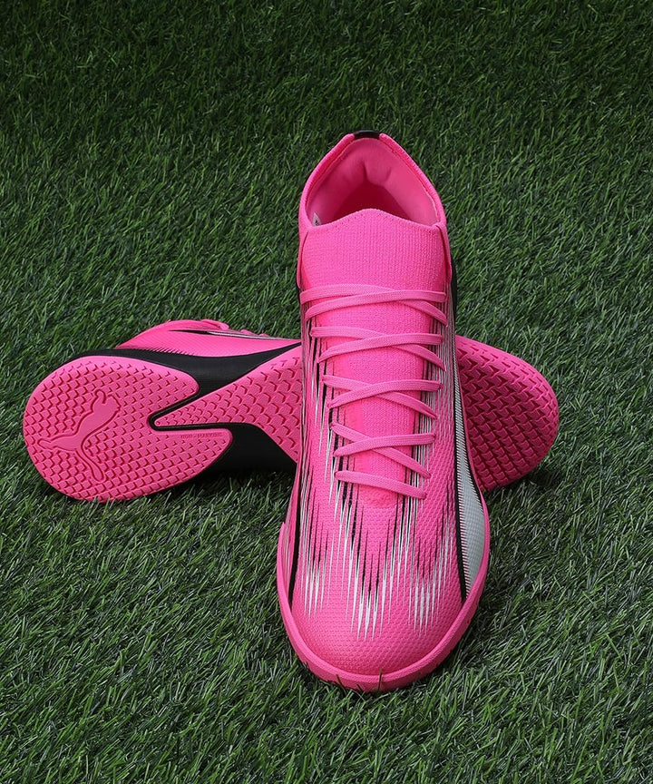 Puma Herren Ultra Match ItFussballschuh 42.5 EU Poison Pink Puma White Puma Black, 42.5 EU Poison Pi