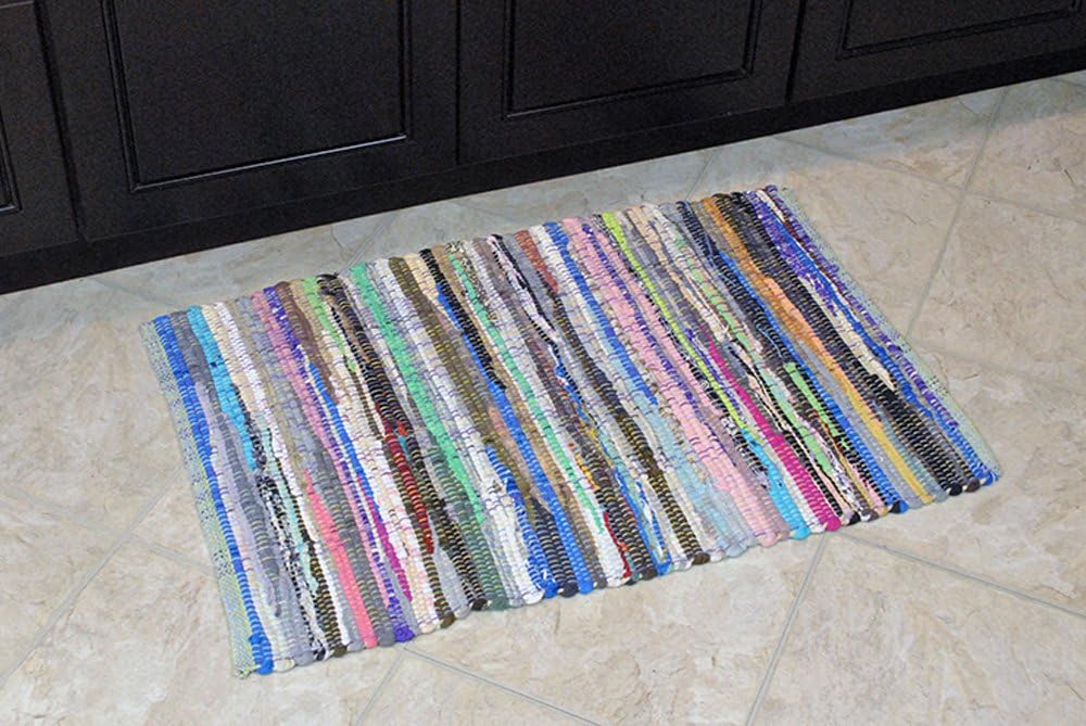 DII Chindi Home Collection Flickengehege, handgewebt, Mehrfarbig, 5 x 15 cm 69 x 183 cm (Rechteckig)