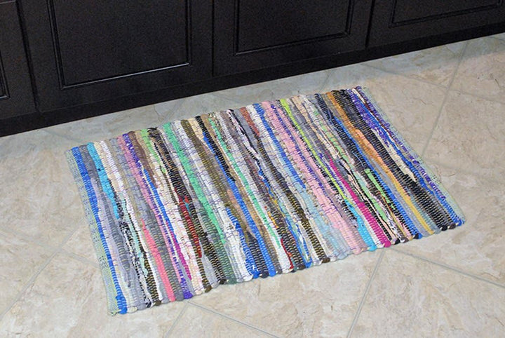 DII Chindi Home Collection Flickengehege, handgewebt, Mehrfarbig, 5 x 15 cm 69 x 183 cm (Rechteckig)