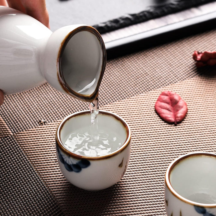 Sake Tassen Set Japanische Keramik Sake Tassen Kleine Teetasse Weisse Tasse, Weisse Tasse