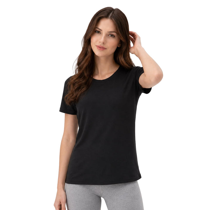 Merino Protect 100% Merino Wolle Shirt Damen Kurzarm Rundhals Wolle Unterhemd Geruchsresistenz Funkt