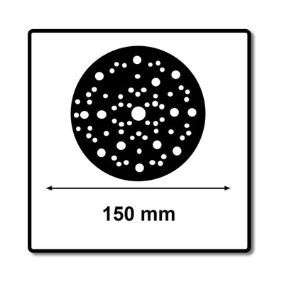 Mirka Schutzauflage Ø 150mm 67-Loch, 5 Stück, zum Schützen von Schleiftellern mit Klettbelag, 829561