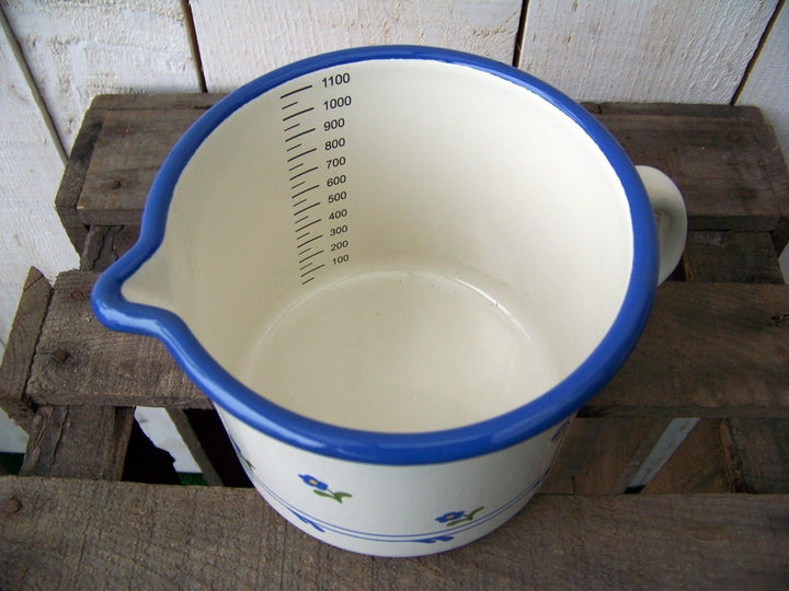 Milchtopf, 1Ltr. Blümchen [W]