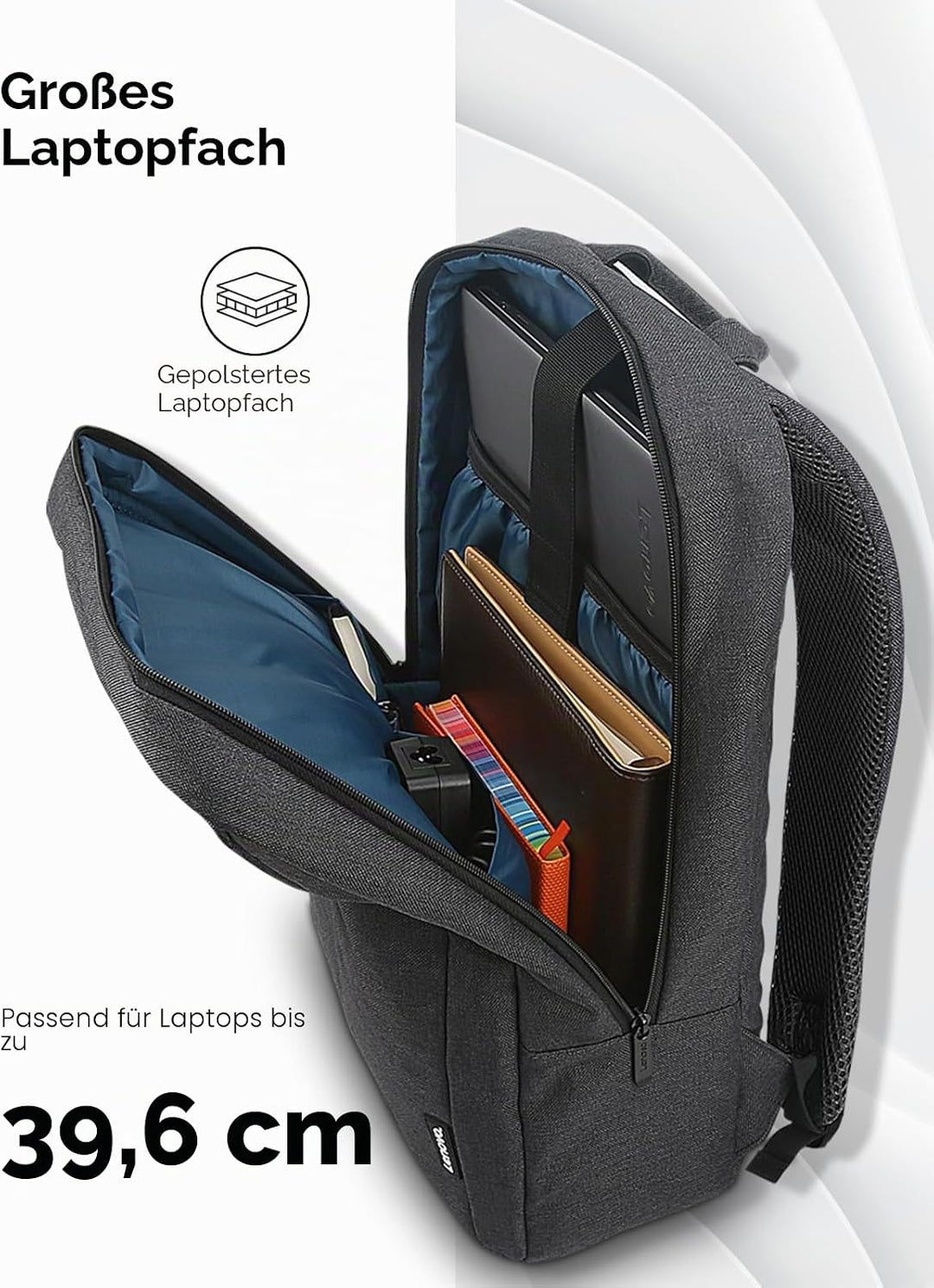 Lenovo [Tasche] 15,6 Zoll Casual Laptop Rucksack B210 (wasserabweisend), works with Chromebook (WWCB