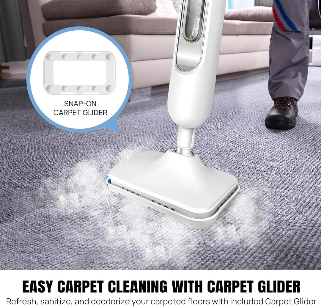 2 in 1 Dampfreiniger/Dampfbesen 3000W Multifunktions Reiniger Dampf Mop für Tiefenreinigung Böden Ha