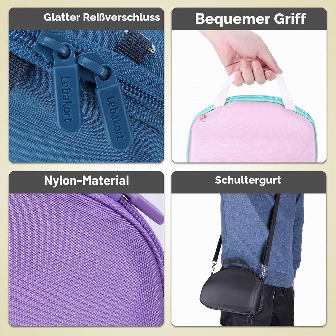 Lebakort Hart Schutz Hülle Etui Tasche für JBL Charge 6 Tragbarer Lautsprecher (Blue), Blue