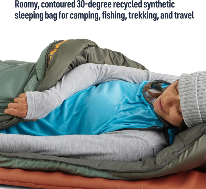 SEA TO SUMMIT - Boab Schlafsack aus Kunstfaser (–1 °C) - Rechteckig - Durchgehender Reissverschluss