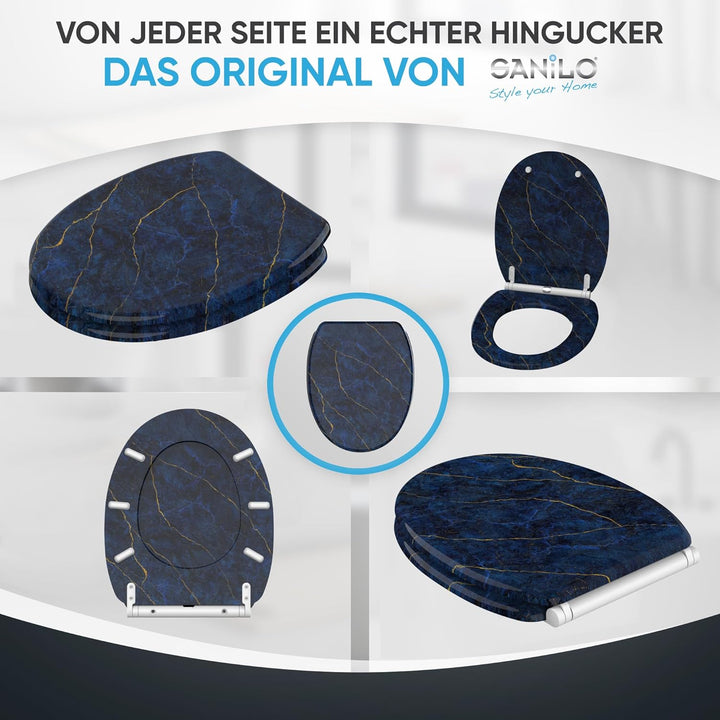 Sanilo WC Sitz mit Absenkautomatik, viele neue Toilettendeckel zur Auswahl, hochwertige Oberfläche,