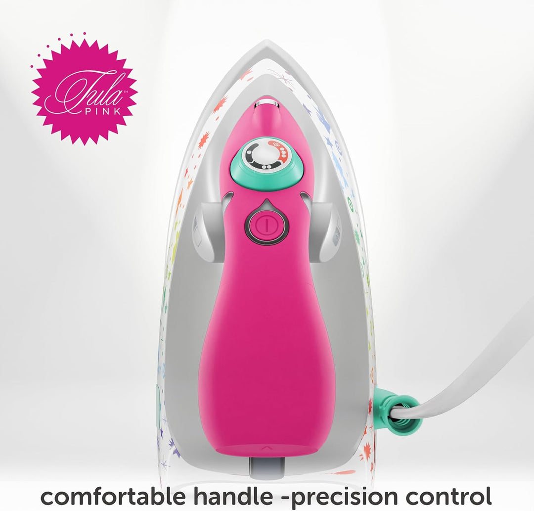 oliso M3Pro Textile Compact Fabric Project Dampfbügeleisen mit Solemate Heissbügeleisenablage, Tula
