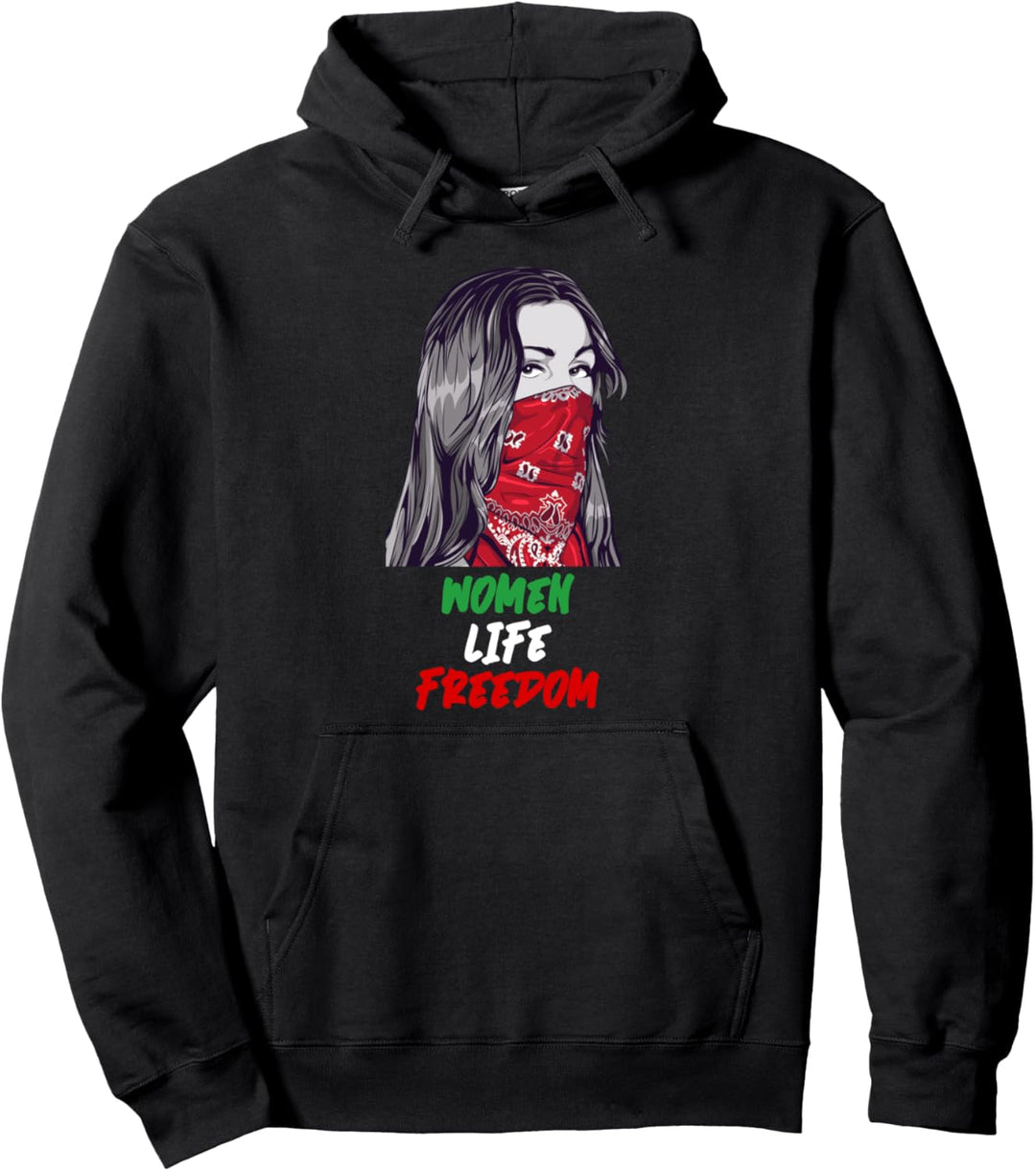 Women Life Freedom Flagge keine Gewalt Free Iran Fahne World Pullover Hoodie