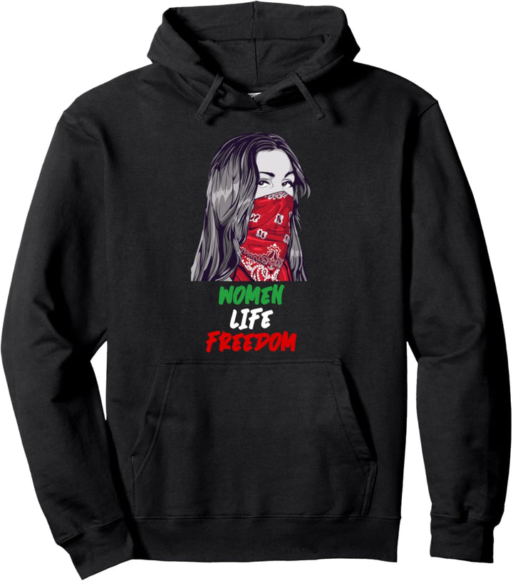 Women Life Freedom Flagge keine Gewalt Free Iran Fahne World Pullover Hoodie