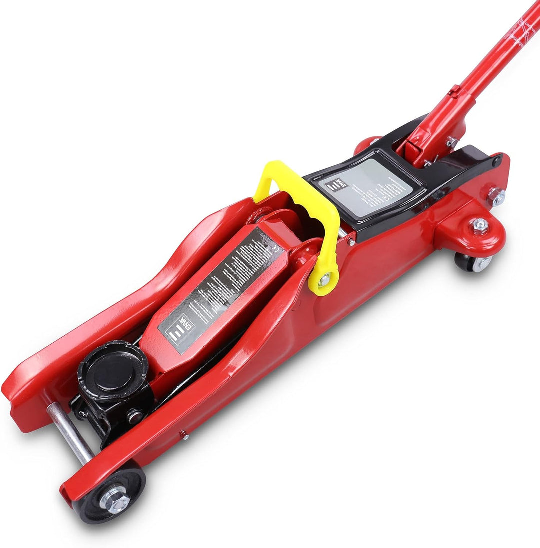 ENVA Hydraulik Wagenheber 2t Profi Rangierwagenheber mit 85-330mm Hubhöhe KFZ Wagenheber für tieferg