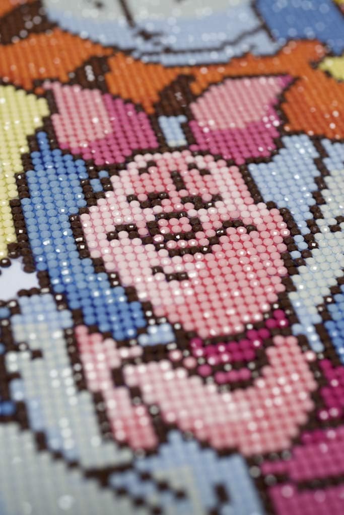 Vervaco 5413480782758 Disney Winnie & Freunde Diamanten Malerei, Acrylic, mehrfarbig, ca. 47 x 42 cm