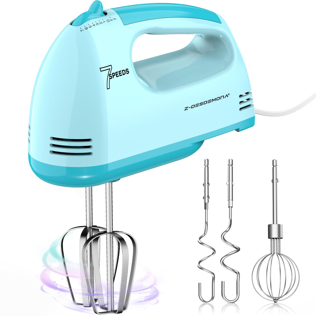 Elektrischer Handmixer, Kleine Lebensmittelmischer 7 Geschwindigkeiten Handmischer, 304 * (1 * Whisk