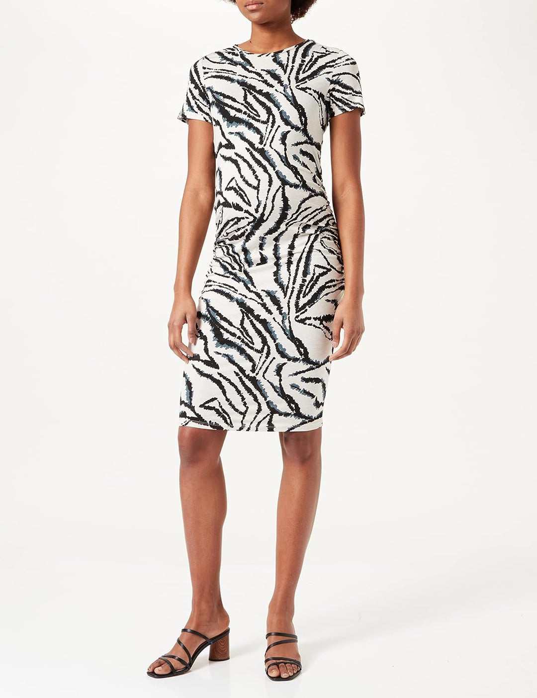 Noppies Maternity Damen Dress Short Sleeve Allover Print London Kleid, Turtledove-P772, S