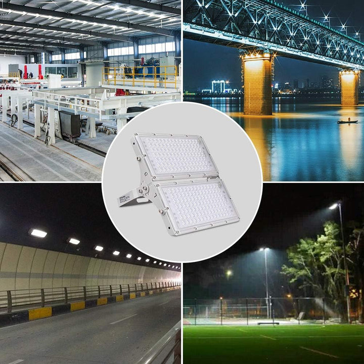 Sararoom 2 Stück LED Strahler Aussen 200W 20000LM Superhell LED Fluter IP65 Wasserfest LED Strahler