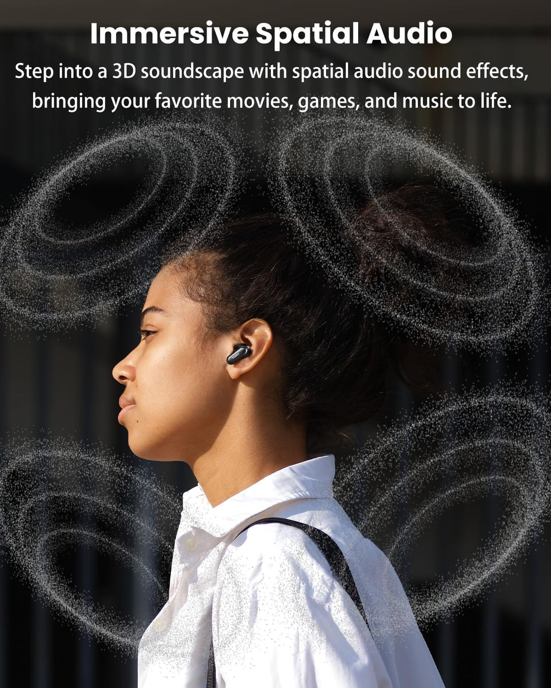 TOZO NC20 Pro Bluetooth Kopfhörer mit Geräuschunterdrückung,Active Noise Cancelling Kopfhörer mit Sm