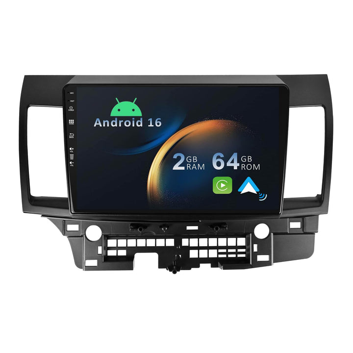 YUNTX Android 10 Autoradio Compatible Avec Mitsubishi Lancer (2010-2017)- GPS 2 Din - Caméra arrière