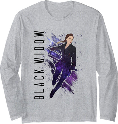 Marvel Avengers: Endgame Black Widow Galaxy Fill Langarmshirt