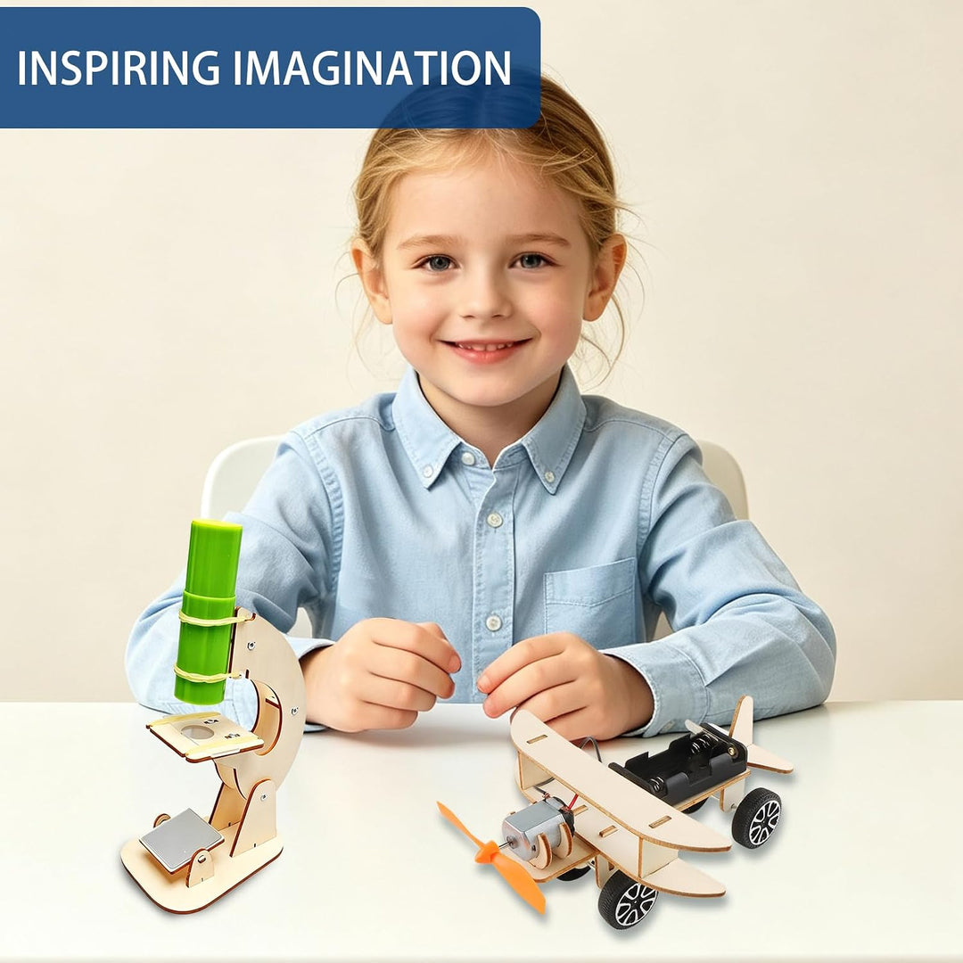 4 Stück Experimente für Kinder Elektronik Baukasten DIY STEM Spielzeug, 4 Stück