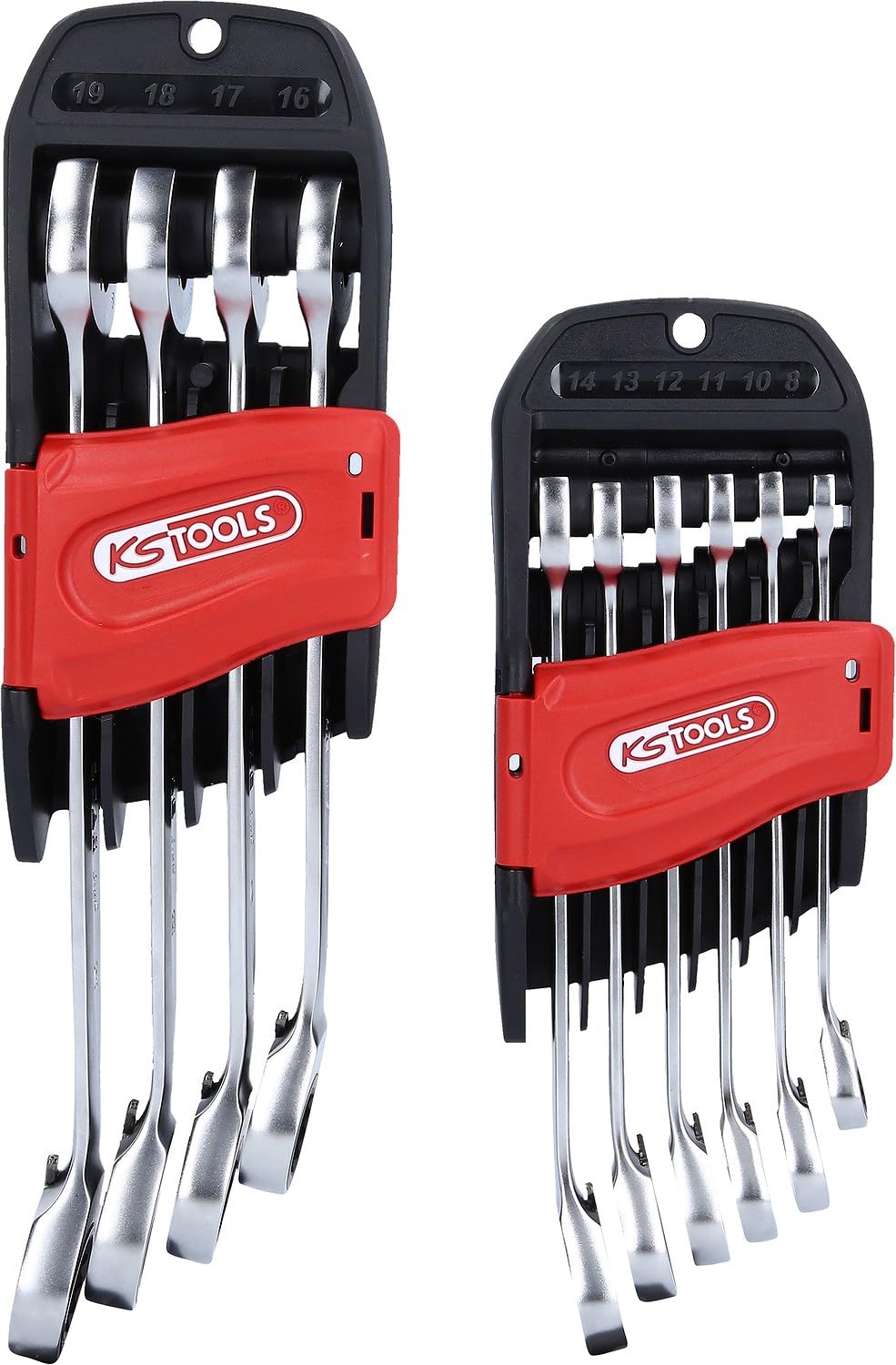 KS Tools 503.5950 DUO GEARplus Ratschenringmaulschlüssel mit Maul-Ratschenfunktion, umschaltbar, 10-