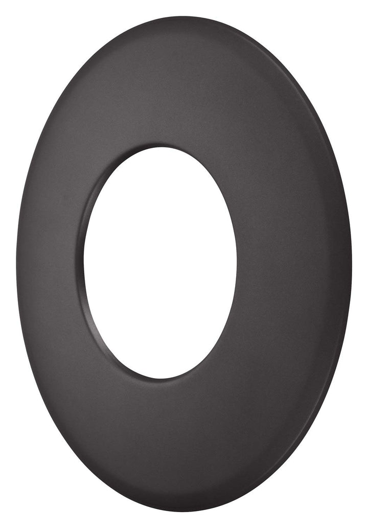 Rauchrohr Ø150mm Rosette 90mm Randbreite schwarz metallic Ofenrohr Kaminrohr Rosette 9cm Schwarz Met