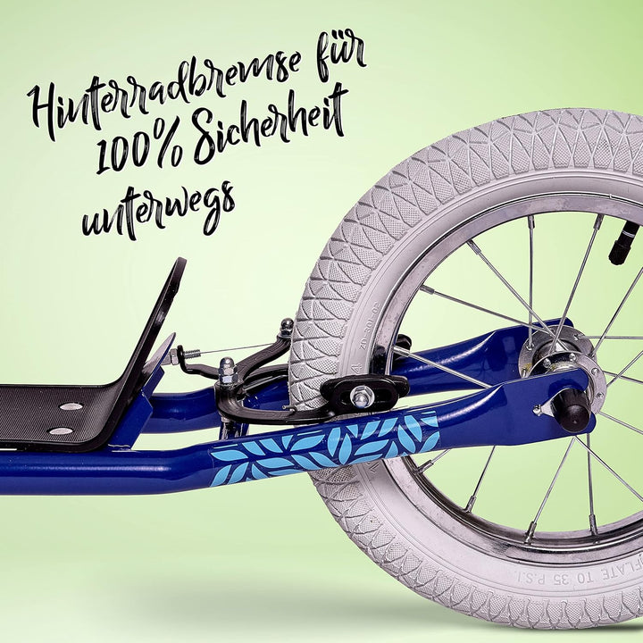 Apollo Retro Scooter Paradise | Roller mit Luftreifen 12,5 Zoll | Stylisher Tretroller für Kinder un