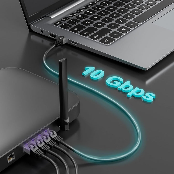 FGB 10Gbps Patchkabel 0,5m x20, RJ45 Netzwerkkabel CAT 7, (SFTP PIMF Schirmung) Kupfer Ethernet Kabe