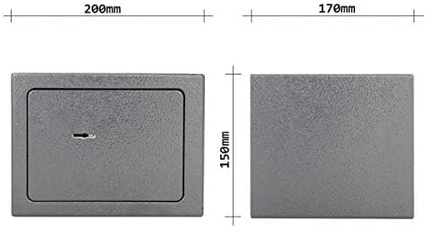 Rottner 114305 HomeDesign Möbeltresor Doppelbartschloss HDS-H10, Anthrazit, BxH 230x170 mm, Befestig