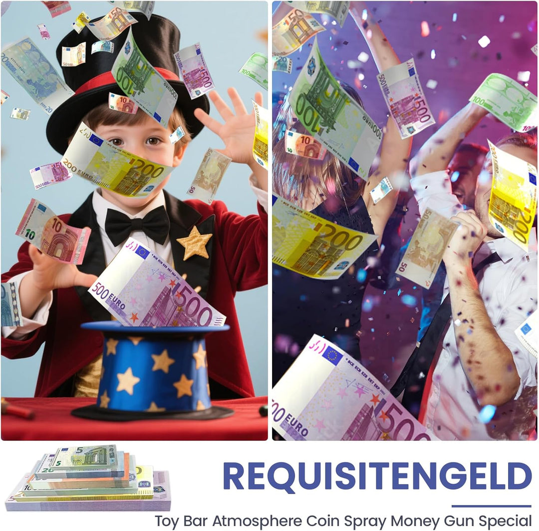 210 Blätter Spielgeld Kaufmannsladen Spielen Deko 7 Verschiedene Werte-5/10/20/50/100/200/500 (je 30