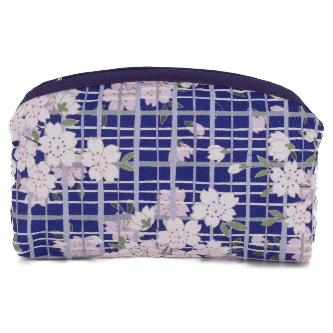 [ NOREN ] Japanische Schmale Kosmetiktasche (SAKURAKOUSHI - Lila) Make Up Tasche Schminktasche/Polye