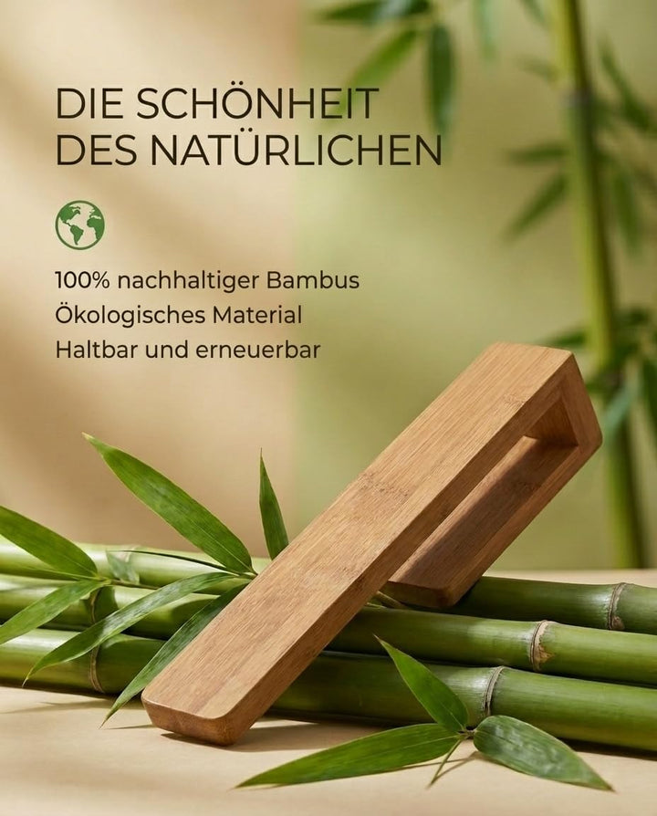 Handtuchhalter Ohne Bohren - Natürliches Bambus - Extra Starker Kleber - Handtuchhalter Holz - Minim