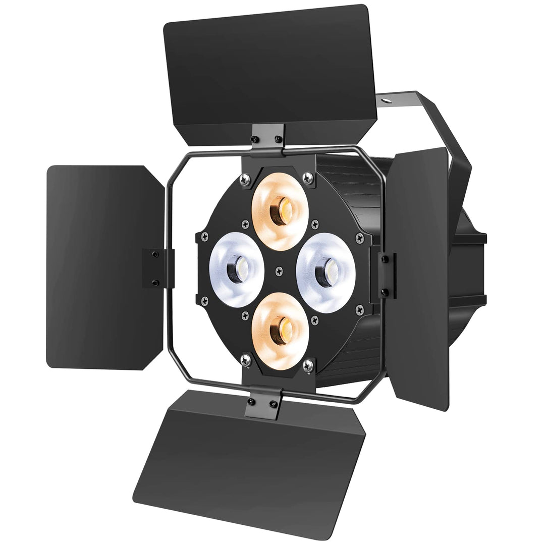 ZonQoonz 120W COB Par Licht, LED Par Strahler 2 in 1 kalt/Warmweiss Lichteffekte mit Verdunkelungspa