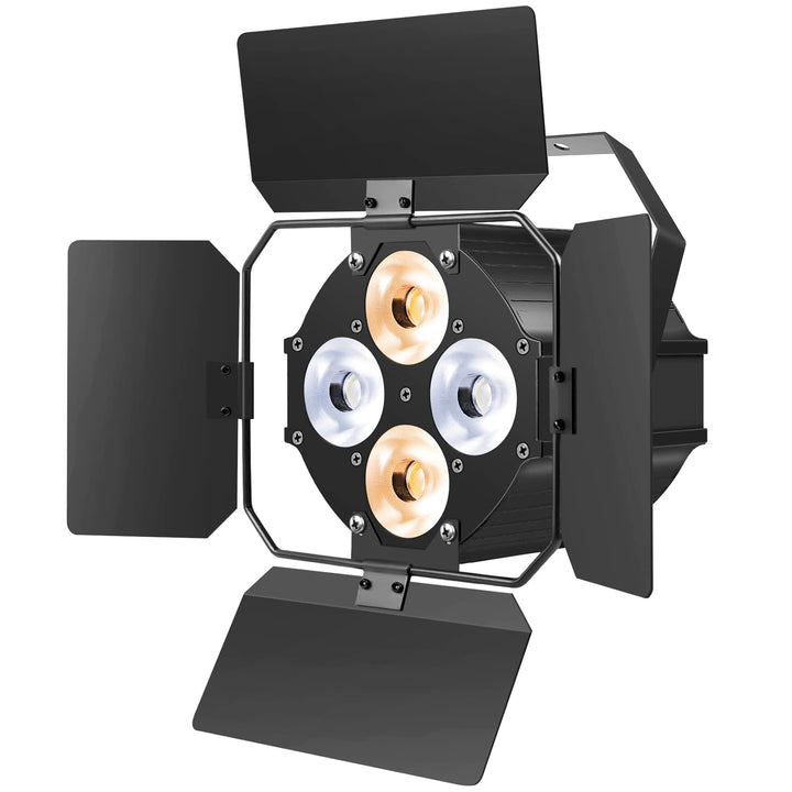 ZonQoonz 120W COB Par Licht, LED Par Strahler 2 in 1 kalt/Warmweiss Lichteffekte mit Verdunkelungspa