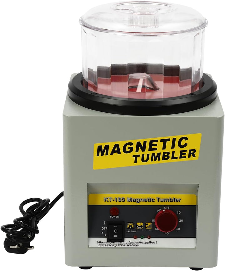 Mini Magnetischer Tumbler, 2000 RPM Schmuck Poliermaschine und Finisher Maschine mit 10-60min Timing