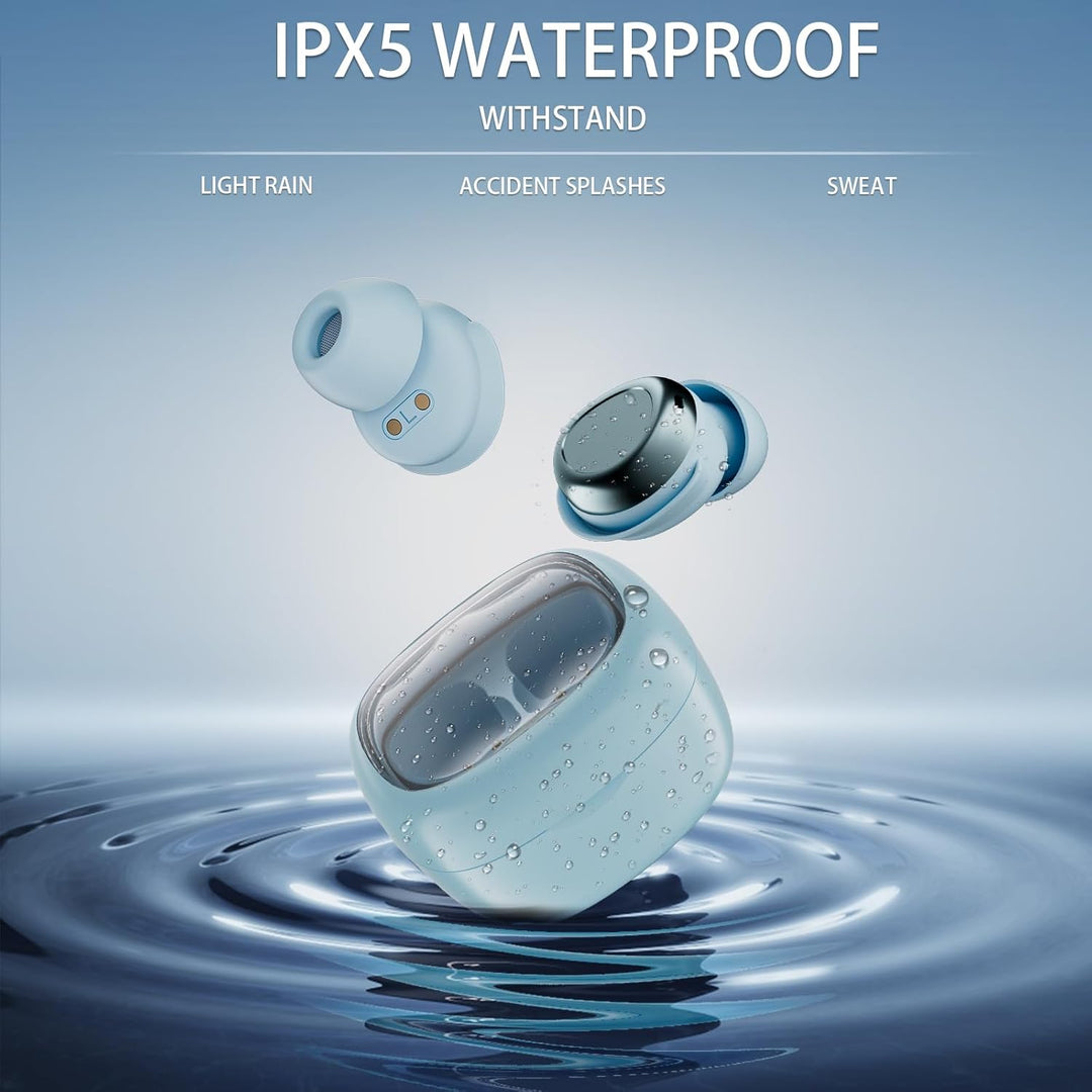 Mini Schlafkopfhörer Bluetooth 5.4 Kopfhörer, 2025 Neue in Ear Kopfhörer Kabellos mit 25 Stunden Akk