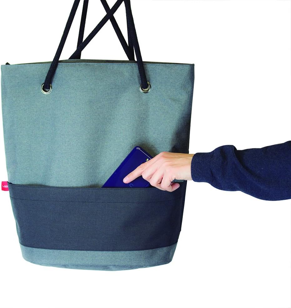 Valira 6165/24 Urban Stone Washed Lunch-Tasche, Nylon, grau-schwarz Modern, Modern