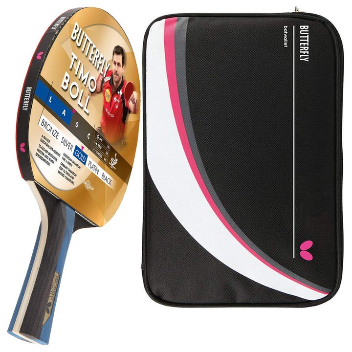 Butterfly® Timo Boll Gold Tischtennisschläger | Tischtennis Racket Bat TT Profi Wettkampfschläger fü