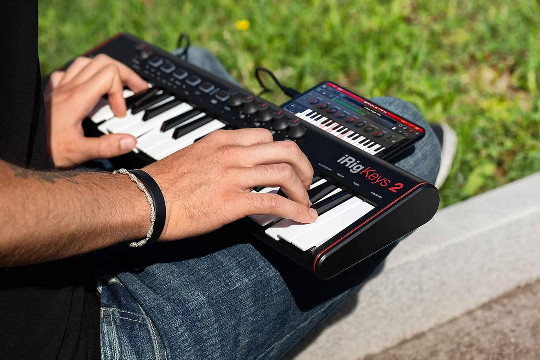 IK Multimedia iRig Keys 2 Pro - Universell einsatzbares MIDI Keyboard für iOS/Android, MAC und PC, s
