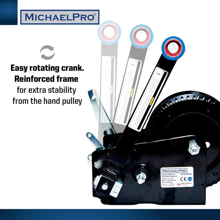 MichaelPro MP009061 Handseilwinde - 1875-kg Seilwinde