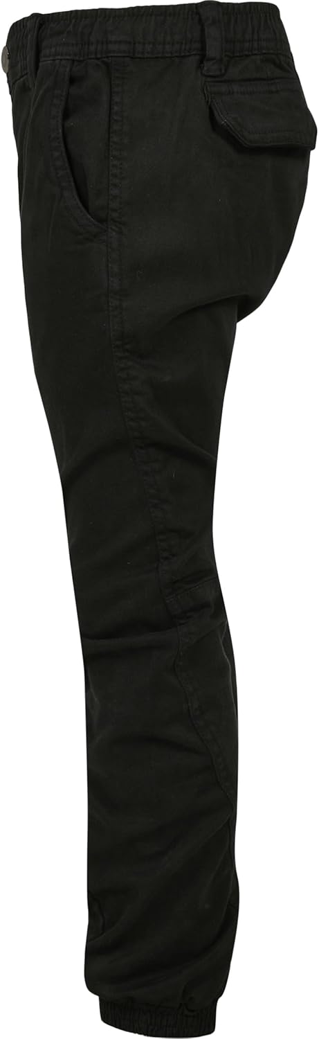 Urban Classics Jungen Hose Boys Stretch Jogging Pants mit elastischen Bündchen, Buben Jogginghose er