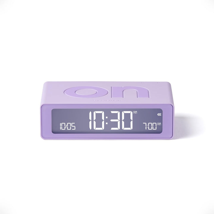Lexon Flip Mini Reisewecker, digitaler LED-Wecker mit On/Off-Funktion, Einstellbarer Helligkeit, wie