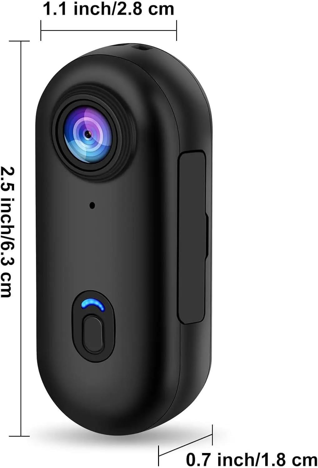 TKMARS Mini Action Cam 1080P WLAN, Magnetische Bodycam mit Clip, 120° Weitwinkel, 30M Wasserdicht, T