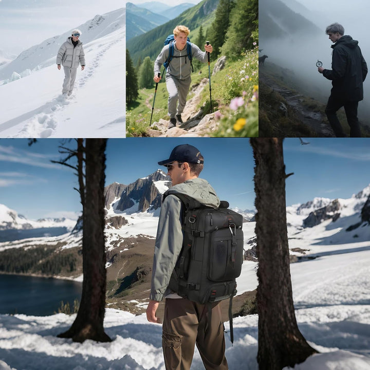 Wasserdichter Reiserucksack, grosse Kapazität, ergonomische Outdoor-Tasche, kompakt, leicht, für Cam