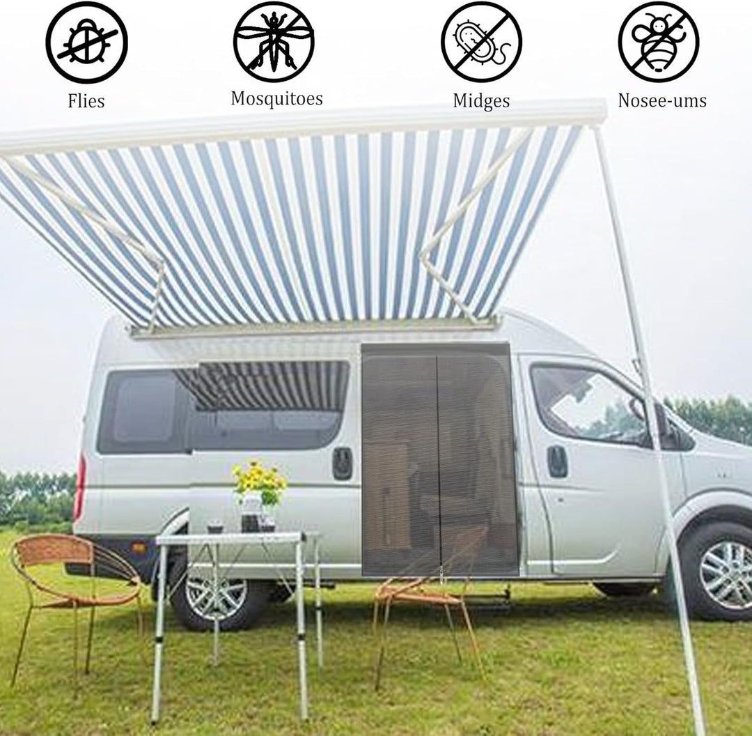 HAMON Auto Seitentür Schiebetür Insektennetz Moskitonetze Ersatz für VW T6 Outdoor Camping Auto Anti