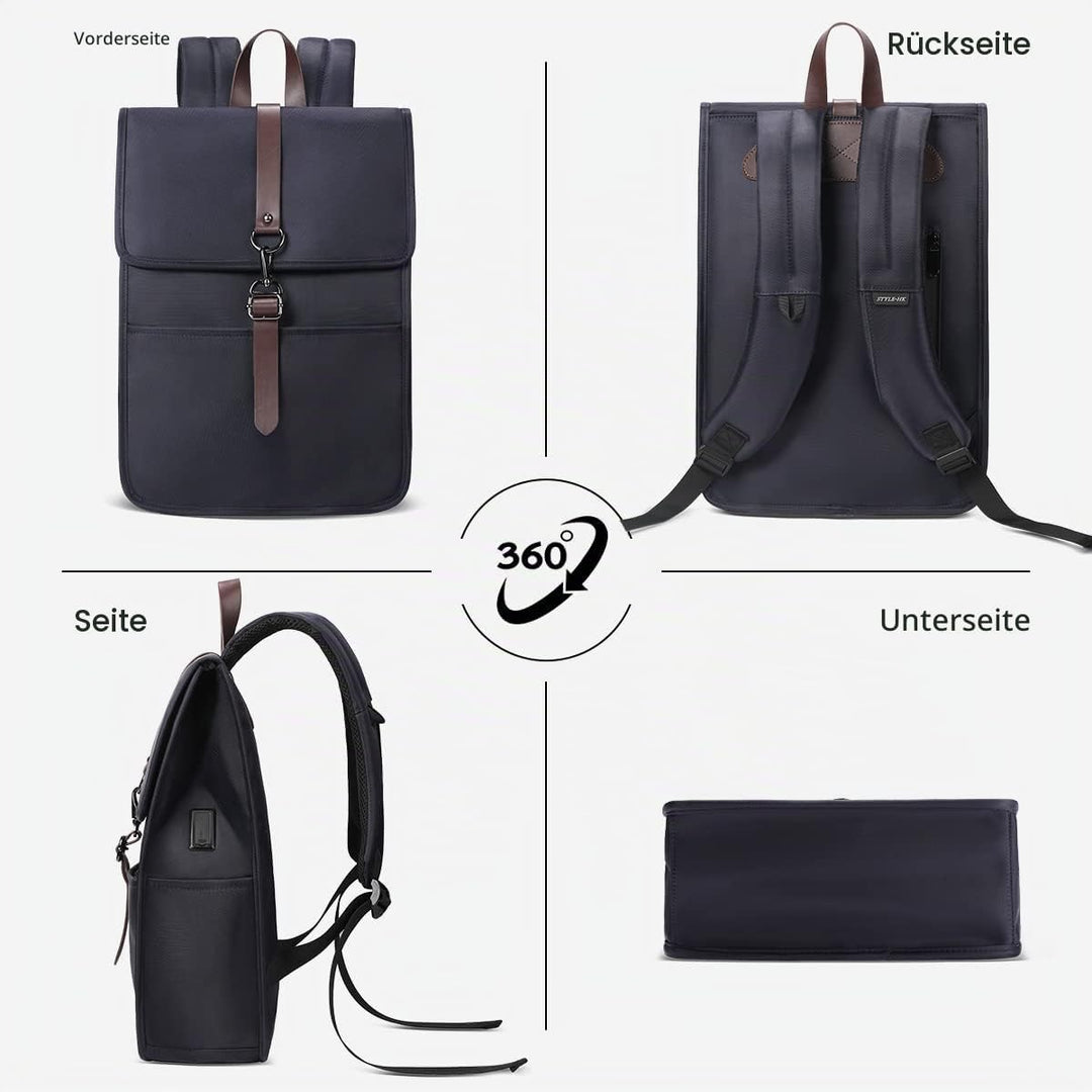 HEROIC KNIGHT Rucksack Damen Herren,Laptop Rucksack 15,6 zoll Business Rucksack mit USB-Anschluss El